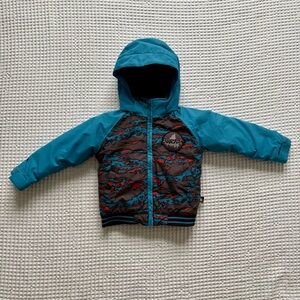 Burton Toddler Boy Minishred Gameday Bomber Hooded Snowboard Winter Jacket: 2T